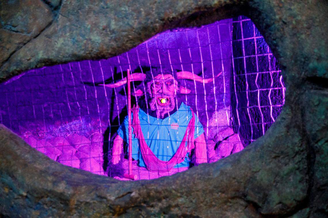 The Mt. Atlanticus Minotaur Golf course in Myrtle Beach features two courses of play with a lost continent of Atlantis theme and 75-foot high mountain scenic views of downtown Myrtle Beach. May 28, 2024. The 26-year-old course sits on the site of the historic Chapin Company Shopping Center.