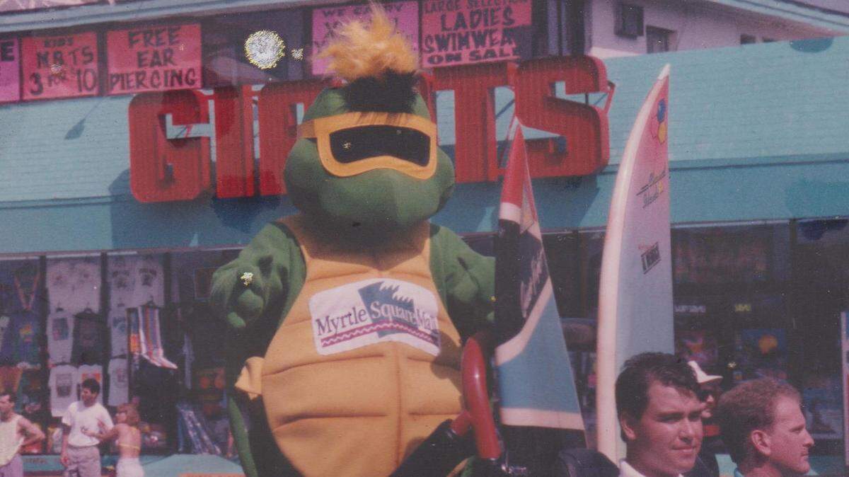 Myrtle the Turtle and dancing under the clock. What Myrtle Square Mall meant to locals