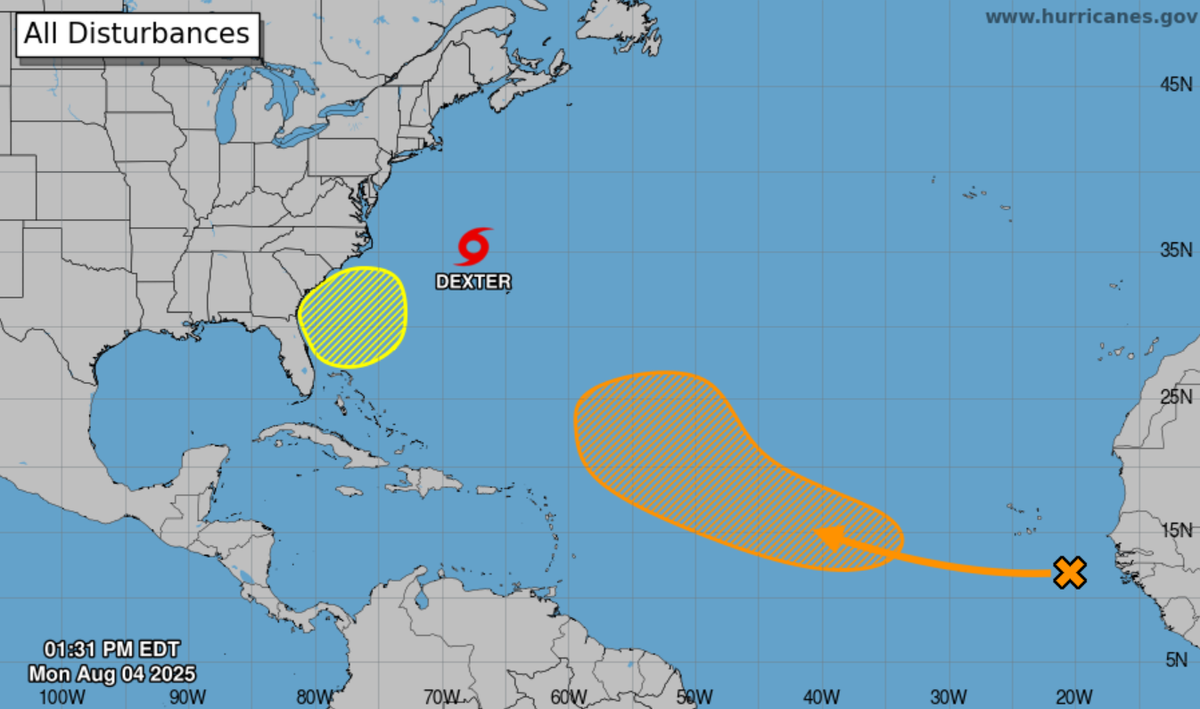 A tropical storm and two potential cyclones are developing in the Atlantic. via the National Hurricane Center