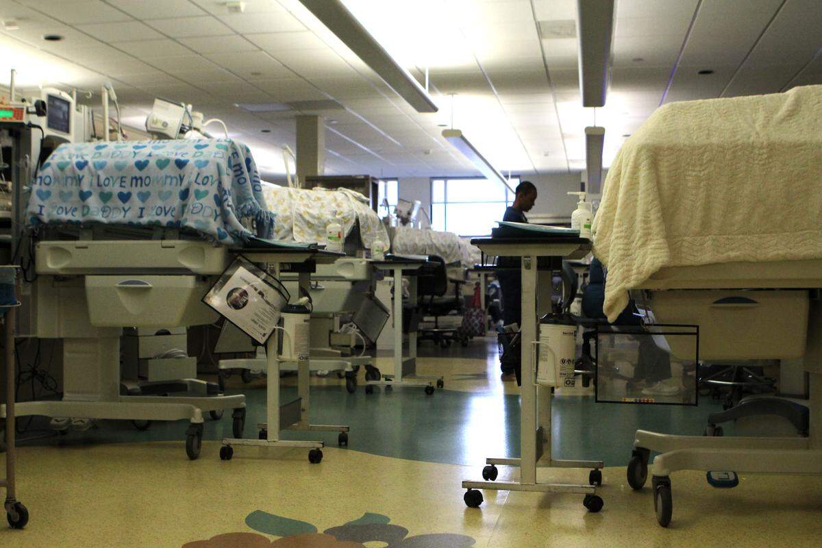 Babies with severe neonatal abstinence syndrome are often taken to neonatal intensive care units to recover, like this NICU in McLeod Florence Hospital in Florence, South Carolina.