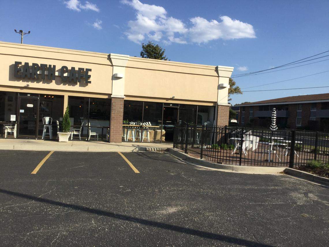 Earth Cafe, which opened in late February on 38th Ave. North in Myrtle Beach, has a patio for outdoor dining.