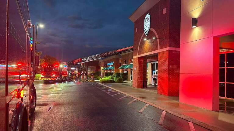 Myrtle Beach area fitness studio catches fire after lightning strike, injuring one