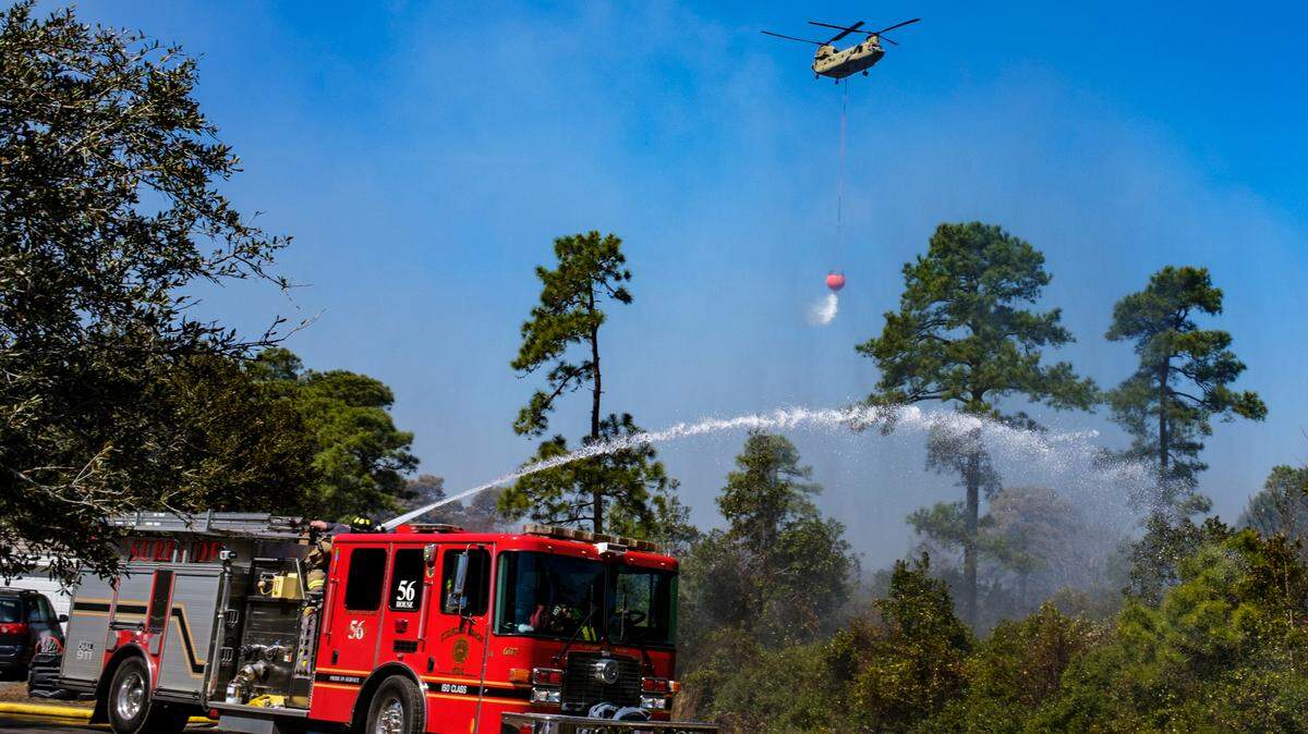 Day 4: Wildfire covers 2K+ acres in Carolina Forest area. Fire first spotted in backyard