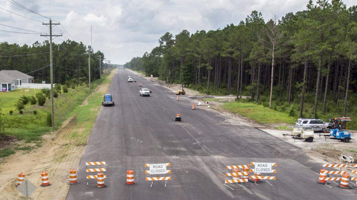 Construction is wrapping up along International Drive.