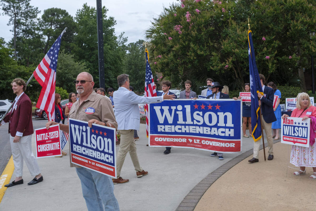 A runoff debate between Lieutenant Governor Pamela Evette and Attorney General Alan Wilson was held at Coastal Carolina University in Conway, SC on Tuesday. The debate was hosted by the South Carolina Republican Party and Gray Media and Tourism Works of the Grand Strand. June 16, 2026.