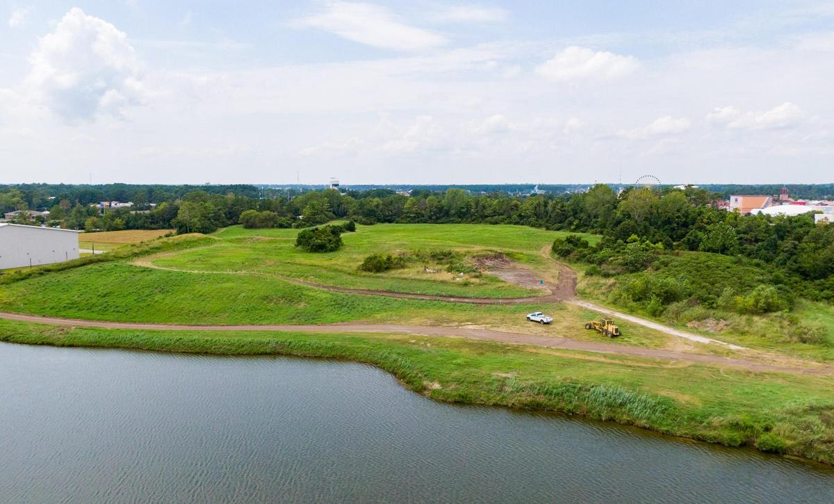 A portion of the land of a proposed performing arts center and surf park in Myrtle Beach. American Surf Parks, LLC is proposing to develop a surf and recreation park and an amphitheater site on this city-owned property located behind the Sports Center, east of Grissom Parkway, and south of Burroughs and Chapin Boulevard.