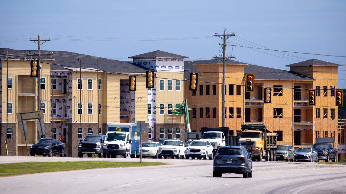 Construction of new apartment complexes are moving forward throughout the Grand Strand area, as development continues at a rapid pace. Photo originally taken Sept. 6, 2023.