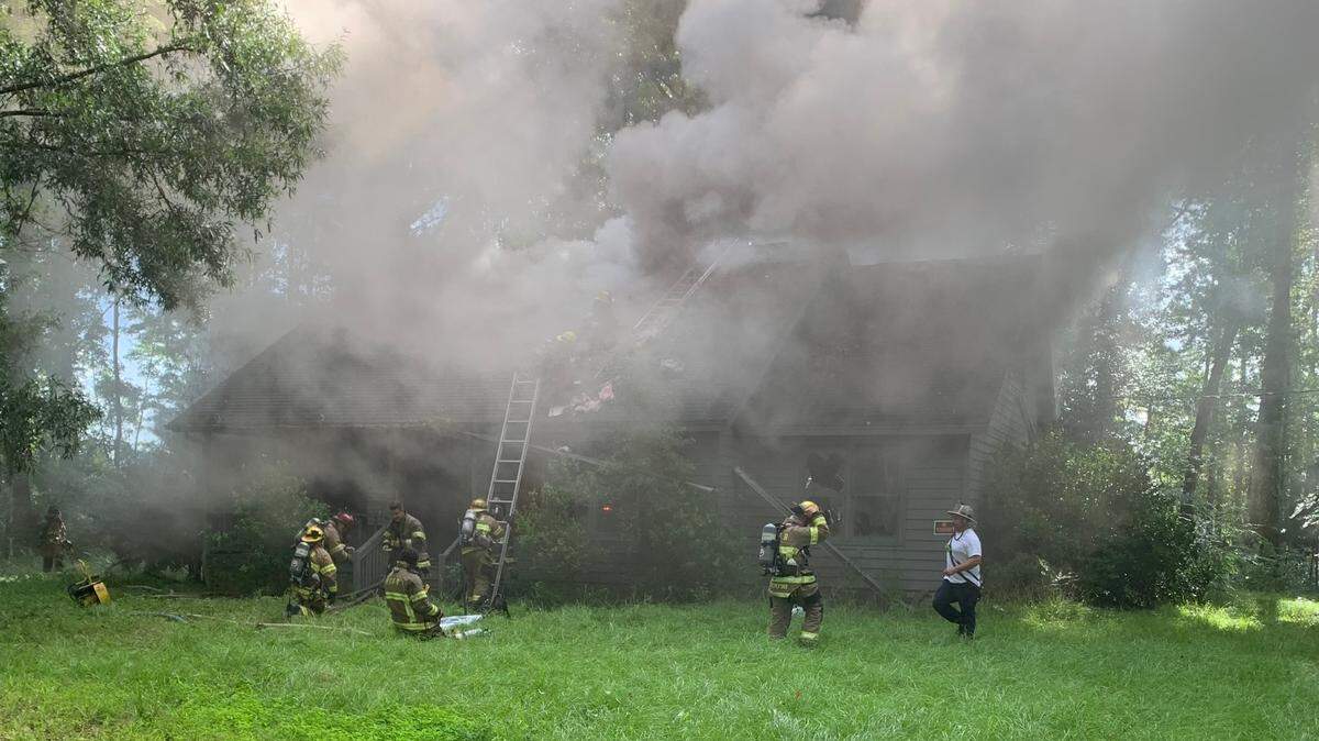 Structure fire near Socastee.