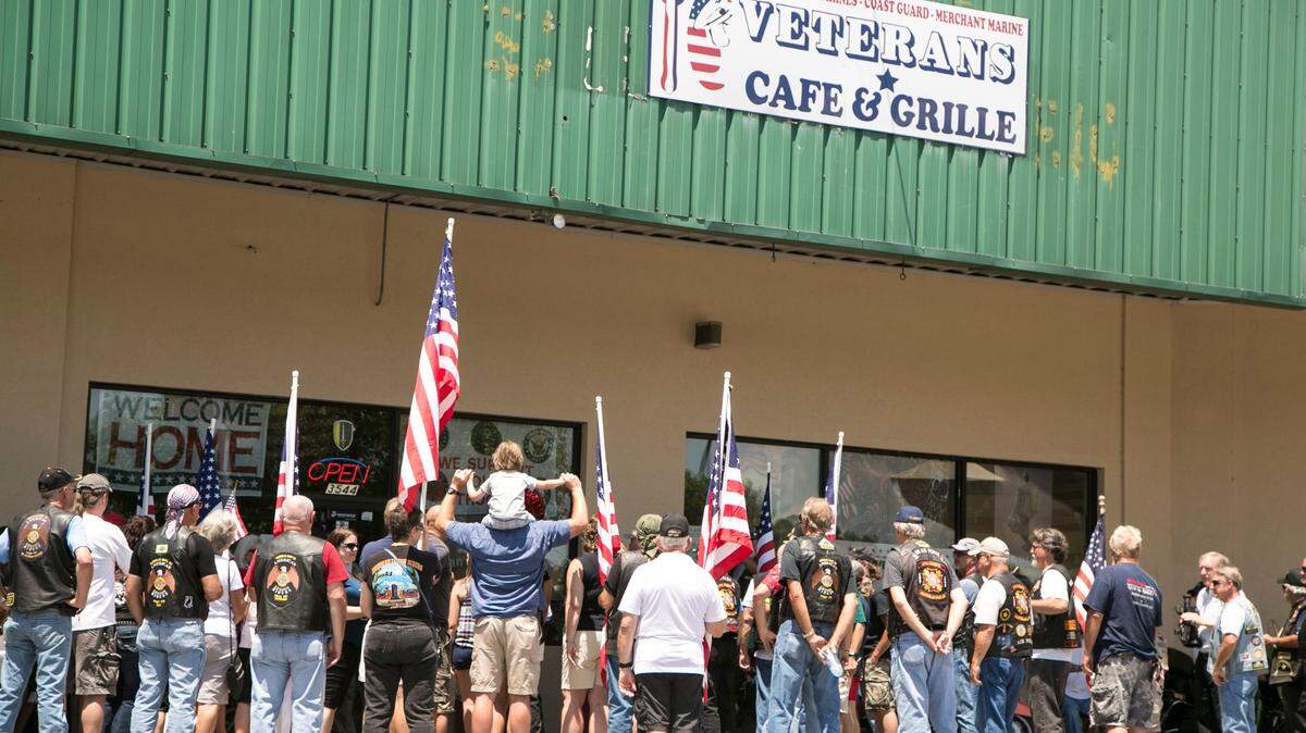 Four generations of veterans, in Myrtle Beach for a family reunion, were honored in 2015 by veterans support organizations at the Veterans Cafe and Grille. The cafe will close its doors in October 2024 after 15 years of serving veterans.
