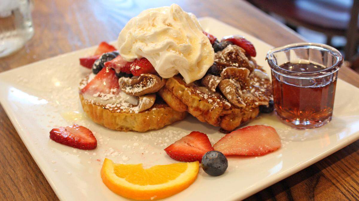 A cinnamon roll at Blueberry's Grill in Myrtle Beach.