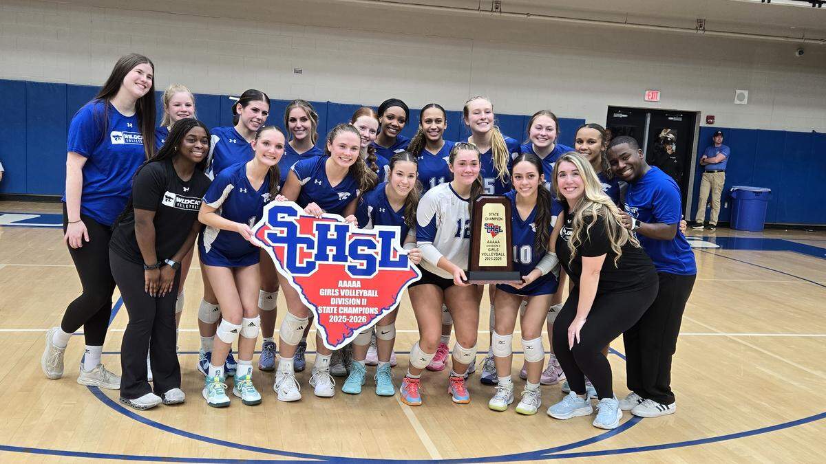 Woodmont High wins the 2025 Class 5A Division II girls volleyball championship on Nov. 6, 2025.