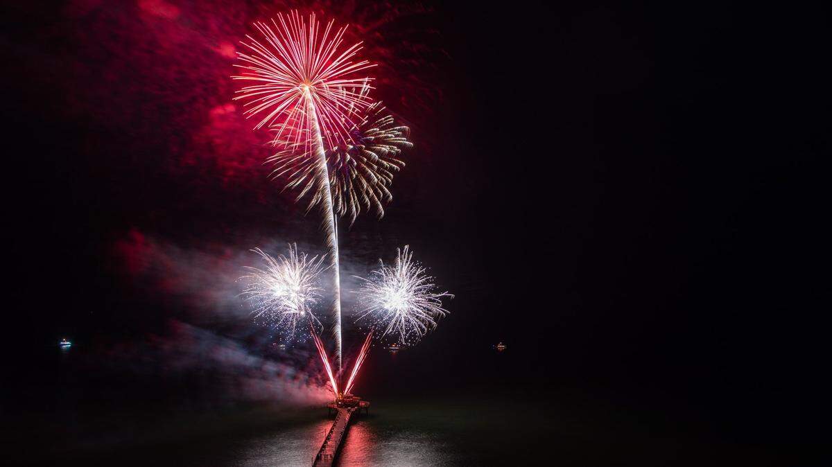 Fireworks shoot off the end of the Cherry Grove Pier for the pier’s July 4 celebration in 2020.