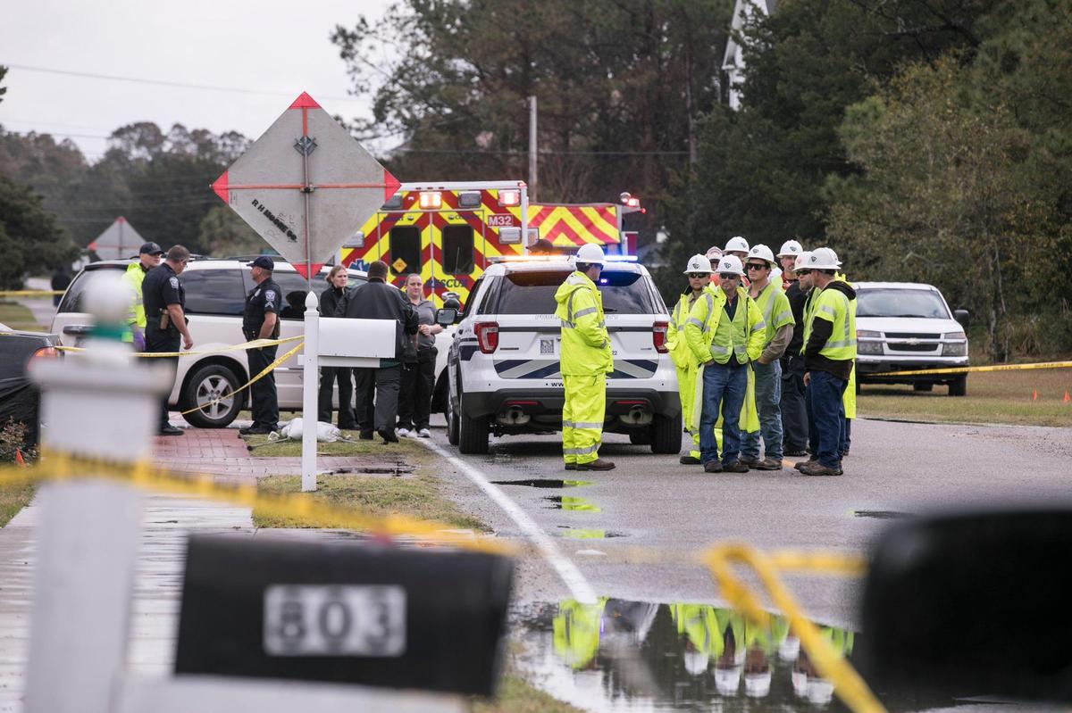 A worker was fatally electrocuted while working around a power line at a construction site in North Myrtle Beach Tuesday morning. The victim was standing below a crane holding a wire that touched an electrical source and was killed according to authorities.
