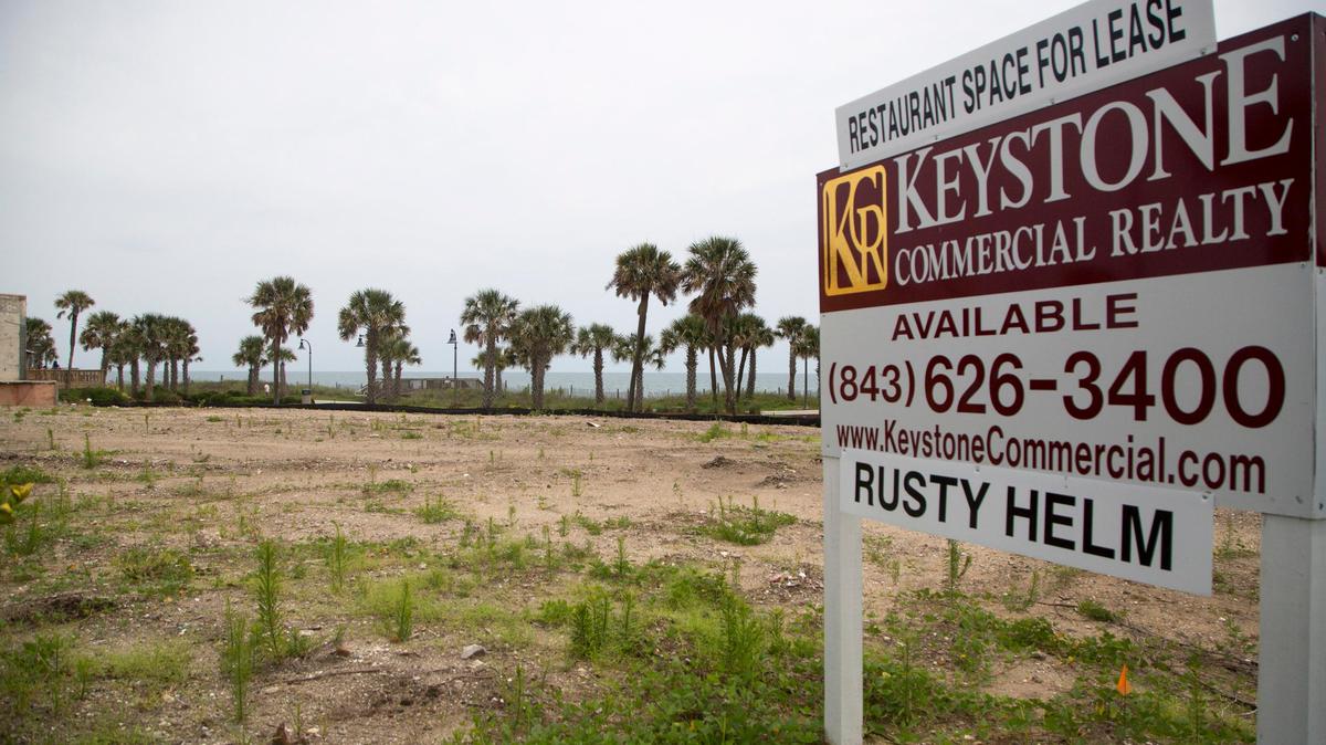 The empty lot that sits next to ART Burger on North Ocean Boulevard in Myrtle Beach. The lot previously housed Shark Attack Mini Golf, which closed in 2017.