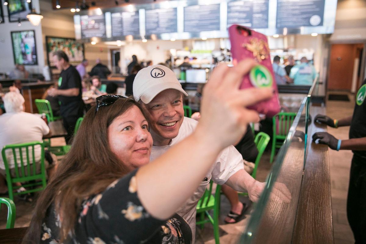 Chef Paul Wahlberg signed autographs and took selfies with patrons of Wahlburgers in Myrtle Beach on Tuesday. May 21, 2019.
