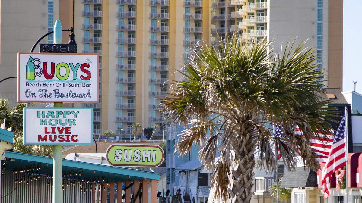 Buoys on the Boulevard in North Myrtle Beach.