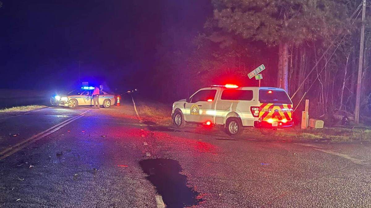 One person died in a two-vehicle accident near Loris Wednesday night. Horry County Fire Rescue responded and South Carolina Highway Patrol is investigating.