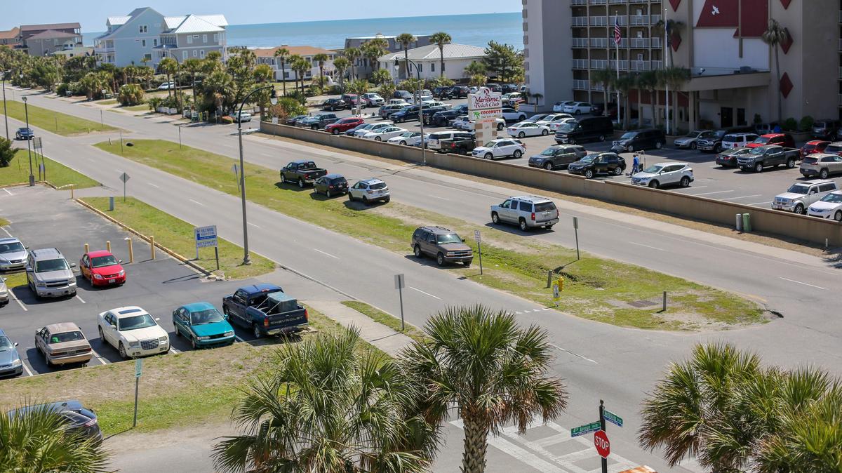 The median on Ocean Blvd. 4th and 5th Ave. N. in North Myrtle Beach, S.C.