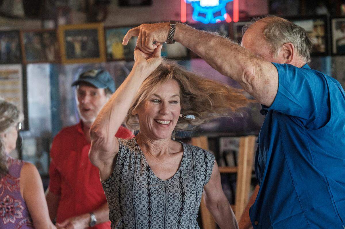 Hundreds of shag dancers fill the streets and clubs of North Myrtle Beach for the Society of Stranders Fall Migration on Monday. The event features beach music D.J’s and live musicians, dance classes and comraderie for shag enthusiast from around the region September 14-24, 2023. Sept. 18, 2023.