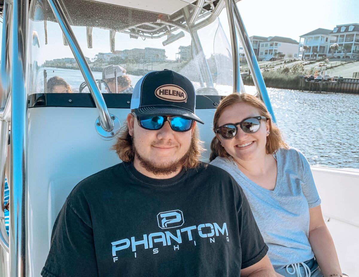 Kelsey McGhee with her long term boyfriend Jackson Denny. McGhee, 19-years-old, was killed in a car crash on U.S. Highway 501 on May 22, 2020.