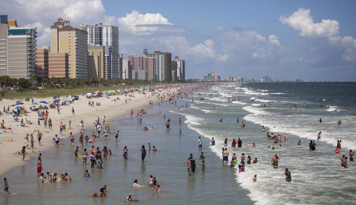 According to the National Weather Service, Myrtle Beach and surrounding areas have a “slight” chance for scattered severe storms, meaning “short-lived and/or not widespread, isolated intense storms possible.”