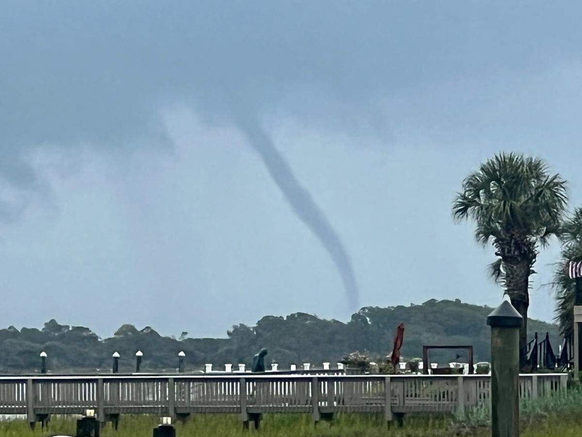 National Weather Service issued a tornado warning for Little River and surrounding areas Saturday afternoon. Sept. 10, 2022.