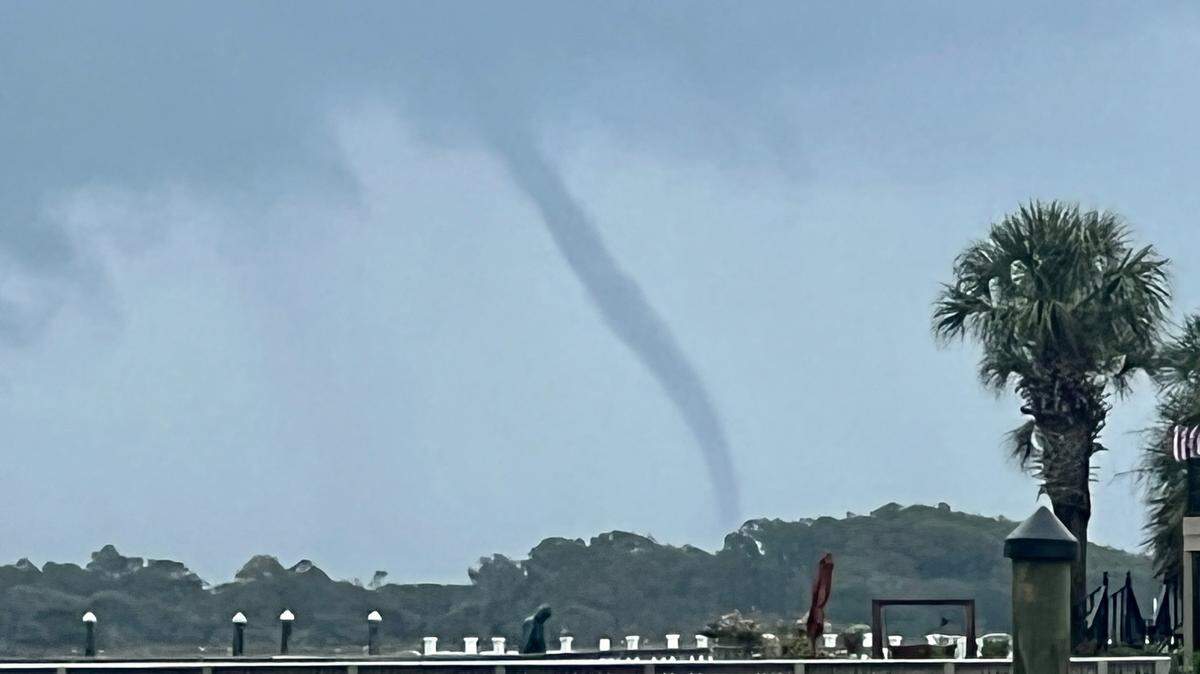 National Weather Service issued a tornado warning for Little River and surrounding areas Saturday afternoon. Sept. 10, 2022.