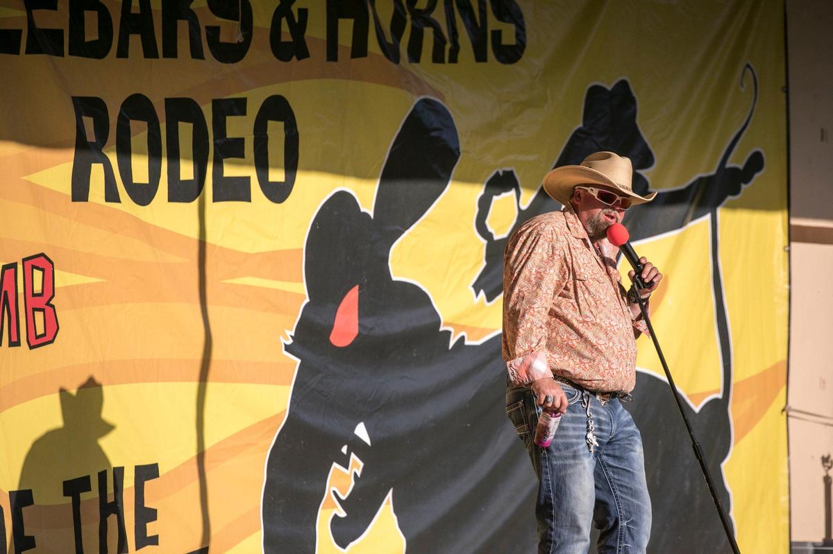 The annual motorcycle rodeos are held daily at The Rat Hole during the Myrtle Beach Spring Bike Rally with events such as the waitress carry, keg roll, balloon toss and bite the weiner contests. May 15, 2019.