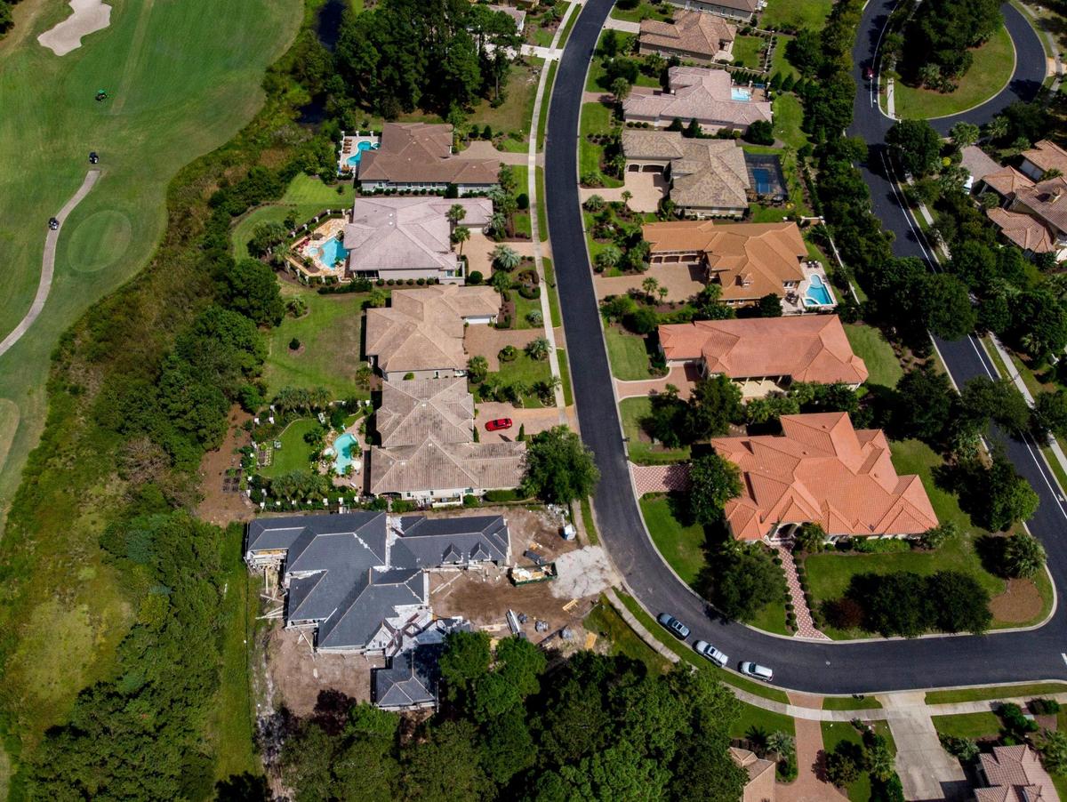 Brandon and Erin Coakley are being sued after beginning construction on a home in Grande Dunes due to their choice of roofing materials which does not match the other homes in their specific neighborhood. September 14, 2020.