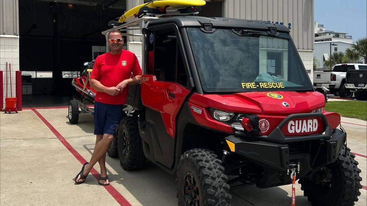Captain Brad Bemis with the Murrells Inlet-Garden City Fire District is being honored Thursday by the American Red Cross for saving two people from the ocean in April while he was off duty. One jumped off the Garden City Pier.