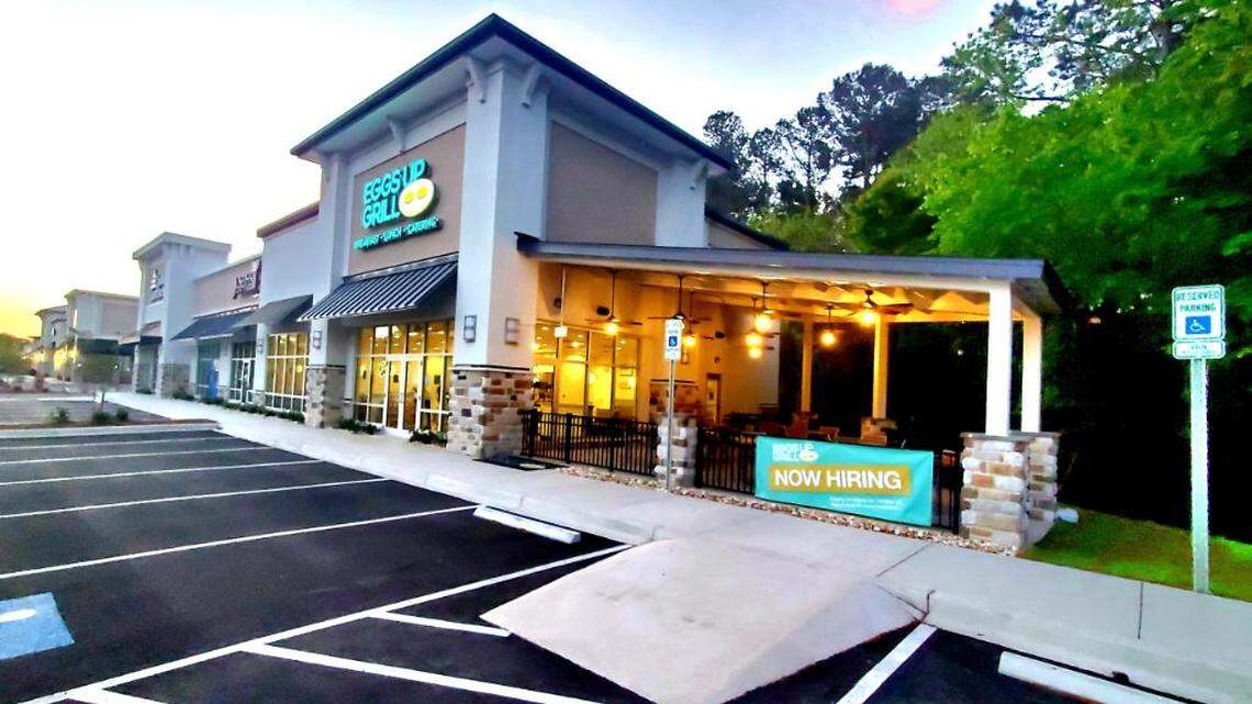 A breakfast franchise is opening another restaurant in the Myrtle Beach SC area. Eggs Up Grill has a new location in Carolina Forest at Westlake Commons.