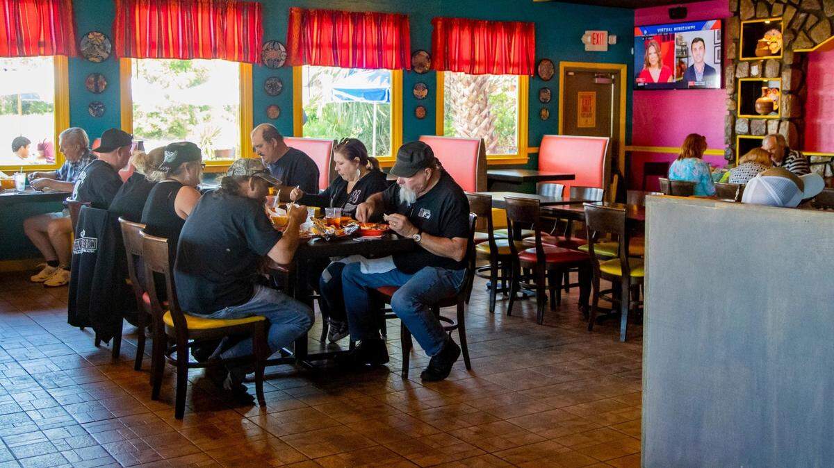 People dine indoors at Fiesta Mexicana on Highway 17 in Myrtle Beach. The Myrtle Beach area has more than 2,000 restaurants along the Grand Strand.