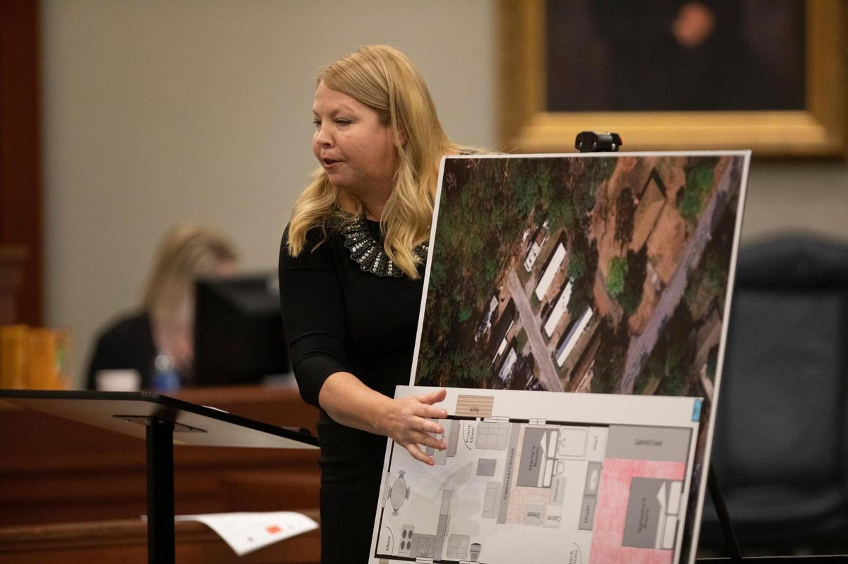 Defense attorney Aimee Zmroczek on the opening day of the the second trial for Gary Bennett previously convicted for the murder of Eva Marie Martin 20 years ago. October 20, 2020.