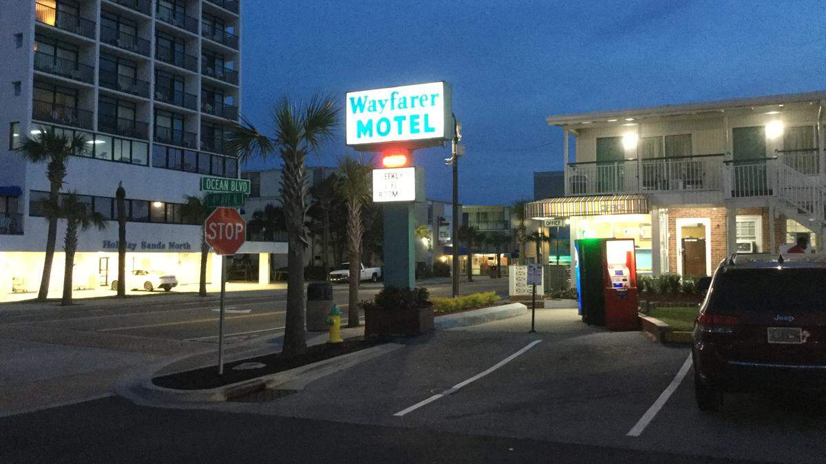 The Wayfarer Motel at 311 North Ocean Boulevard was the site of a reported armed robbery late in the afternoon on Wednesday, May 1, 2019, according to Myrtle Beach Police.