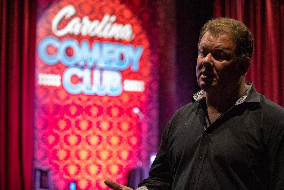 Myrtle Beach businessman and Carolina Comedy Club owner Freddie Rick speaks inside the club at Broadway at the Beach in July 2019.