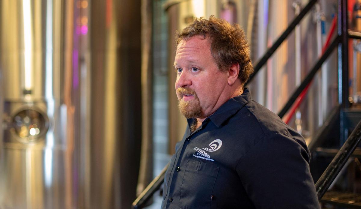 New South Brewery owner David Epstein stands inside the New South Brewery in Myrtle Beach on July 30.
