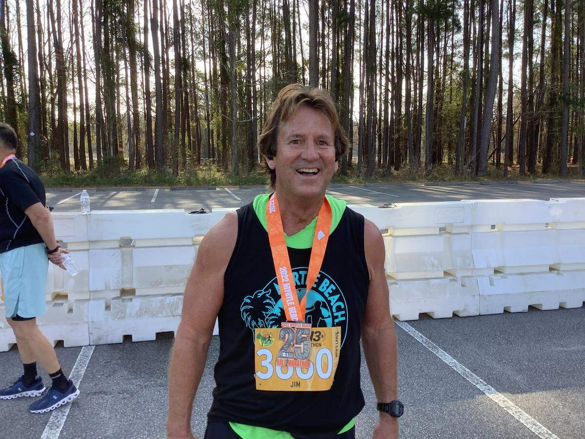 Jim Pence of Myrtle Beach ran in his 25th Myrtle Beach Marathon race on Saturday.
