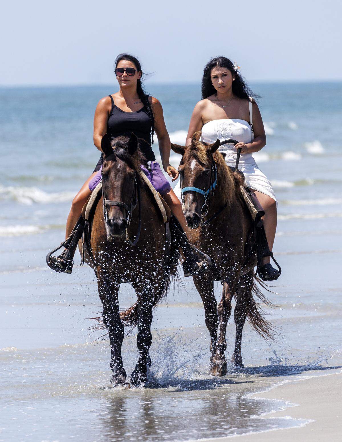 Inlet Point Plantation, located on 4,000 acres of pristine land just minutes from North Myrtle Beach, offers horseback riding along the Atlantic Ocean on secluded Waties Island. The historic property offers horseback rides year round. Aug. 5, 2025.