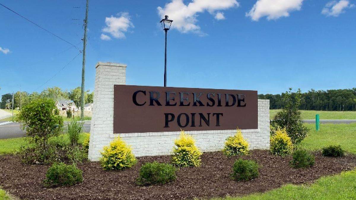 Creekside Point neighborhood sign