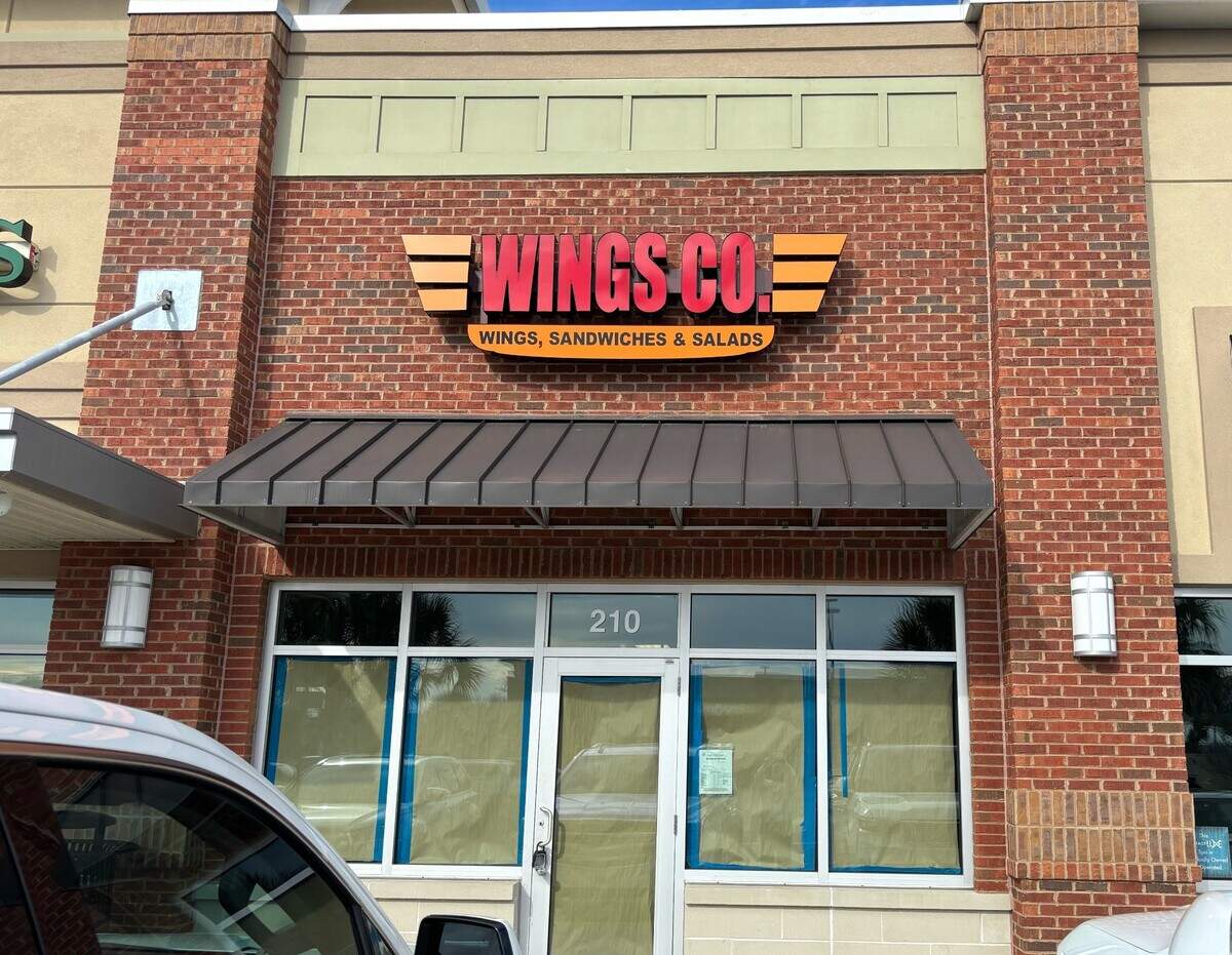 Myrtle Beach-based chain Wings Co. is opening a new location at 7937 N. Kings Highway in Myrtle Beach. Serving chicken wings, gyros and funnel cake, the restaurant will be located in the Village Shops at Grande Dunes, near the Publix grocery store. Dec. 4, 2023.