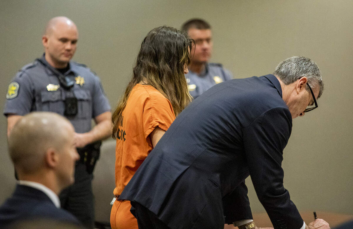 Jennifer Sahr stands next to her attroeny, Greg McCollum, ahead of a bond hearing at the Horry County Courthouse Friday morning. Police say Sahr is the mother of Baby Boy Horry who died in 2008. The cold case had no updates until Sahr’s arrest this week on a homicide charge.