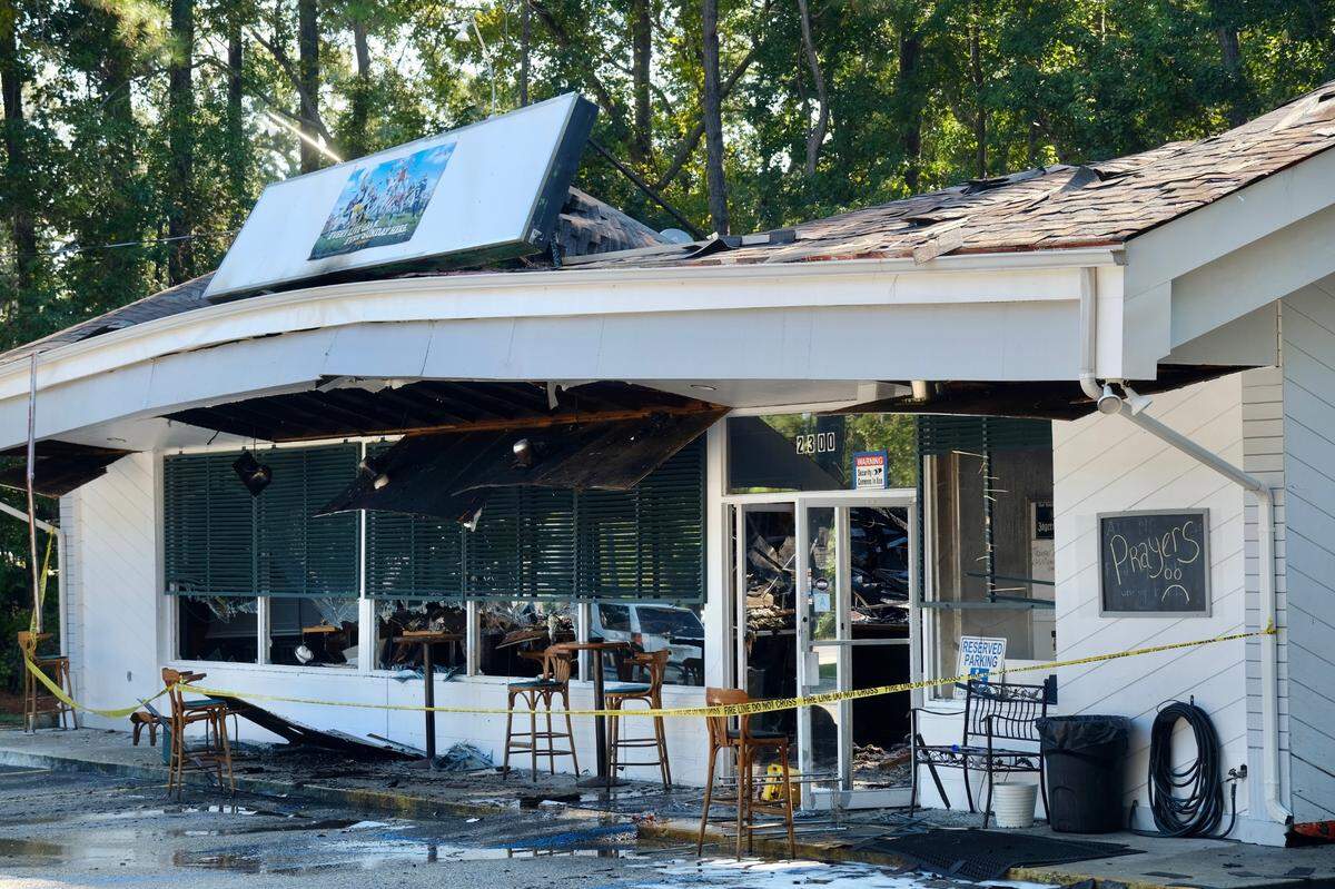 A two-alarm fire in the early hours of Sept. 29, 2021 caused substantial damage to Windjammer Pub in Little River.