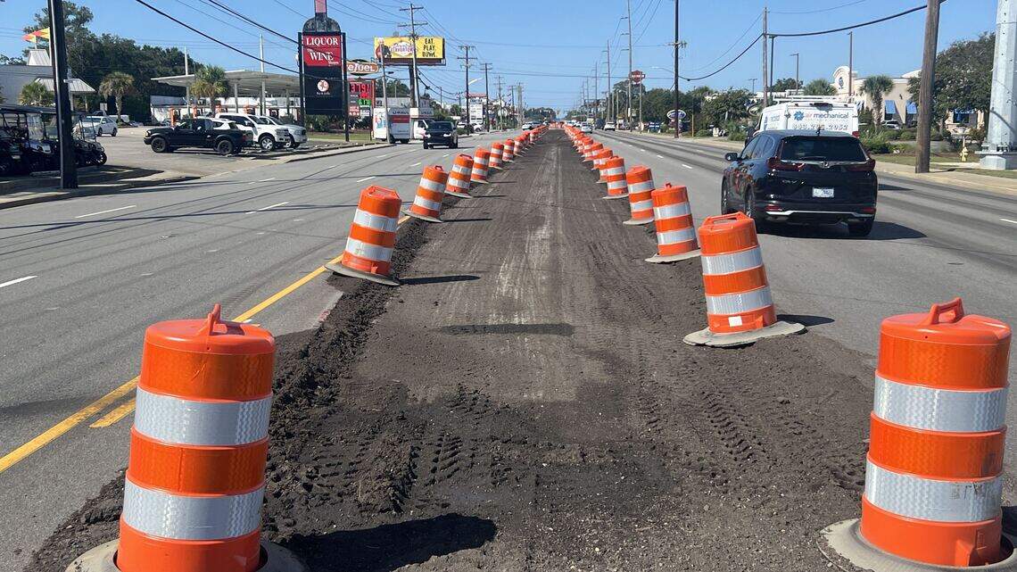 Road work begins along US 17 in North Myrtle Beach. What drivers should know
