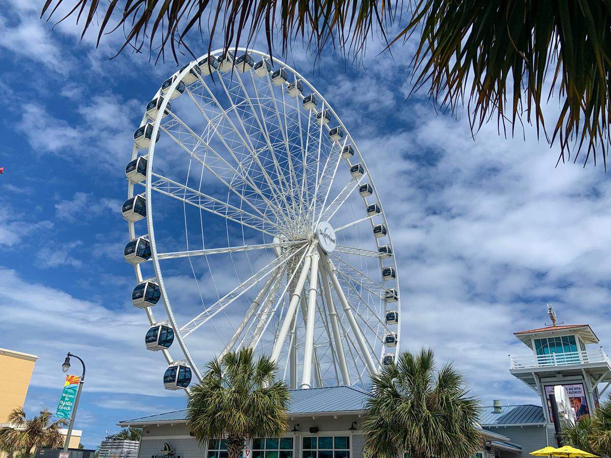 The Myrtle Beach SkyWheel reopened May 20, 2021, its 10th anniversary on the boardwalk, after being taken down and renovated earlier in the year.