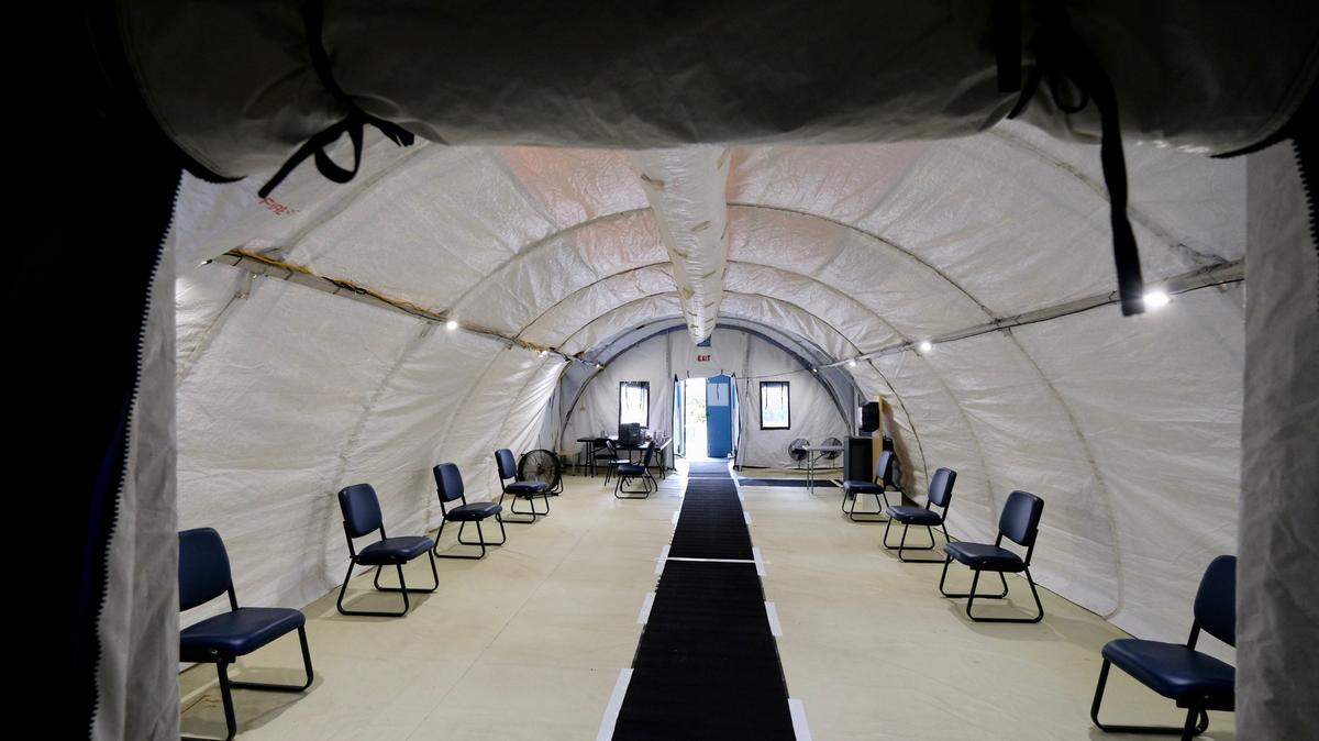 Due to the rapid rise of COVID-19 cases in Horry County, Conway Medical Center is re-installing the “triage tents” outside of their emergency department, that were taken down months ago.