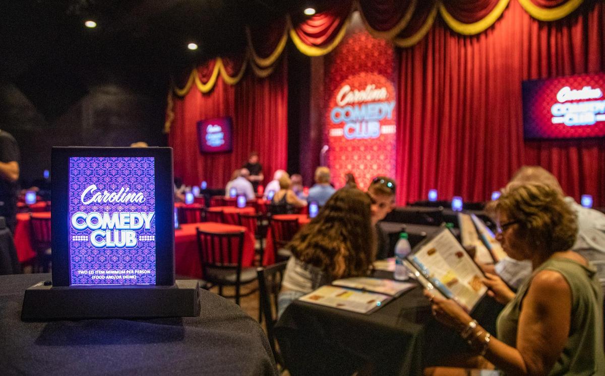 Crowds begin to file into the Carolina Comedy Club at Broadway at the Beach in Myrtle Beach in July 2019.