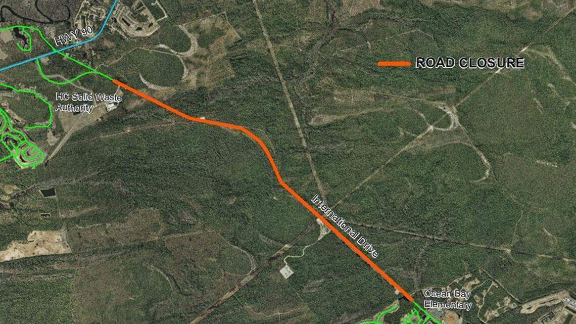 Update: Horry County road to reopen after being closed to all traffic this week
