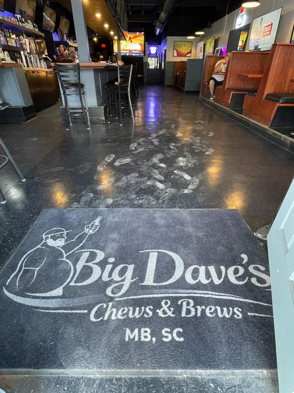 Dave Goodbread has opened Big Dave’s Chews & Brews, seen here on June 26, in downtown Myrtle Beach, SC. The restaurant is located in the former Dagwood’s spot on Mr. Joe White Avenue. Goodbread has designed the new spot to be a hangout for locals and visitors.