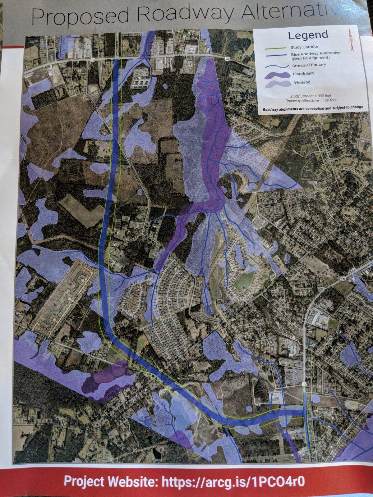 The preferred route presented on Thursday.