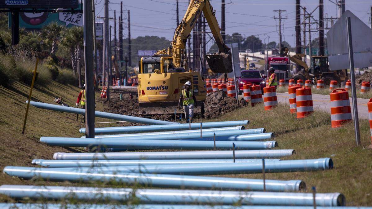 The Fred Nash Boulevard Extension which will widen and connect the road to Harrelson Boulevard is underway. The project is expected to cost $19.3 million, and part of the larger Ride III initiative, a partnership between Horry County and SCDOT. Oct. 4, 2023.